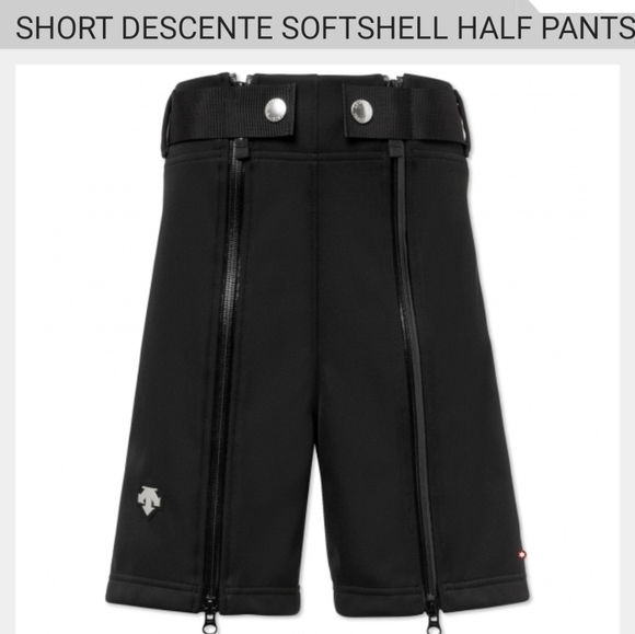 Descente softshell training Ski Shorts Winter snowpants Half pants Y 12 W XS/S - Picture 1 of 11